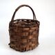 Brutalist basket in bark