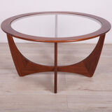 Round teak Astro coffee table by Victor Wilkins for G-Plan, 1950