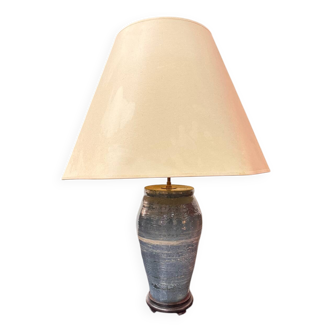 Vase mounted as a lamp