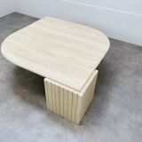 Travertine eye coffee table Roche Bobois