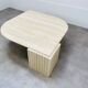 Travertine eye coffee table Roche Bobois