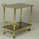 Italian Brass Serving Trolley, 1980s