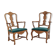 1960s, Danish design, pair of armchairs, oak wood, original very good condition