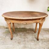 Baroque oval coffee table