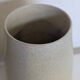 Glazed stoneware vase, signed, Japandi / wabi-sabi style, 1980s.