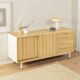 Wonderful partly solid sideboard in Scandinavian style from the 1950s