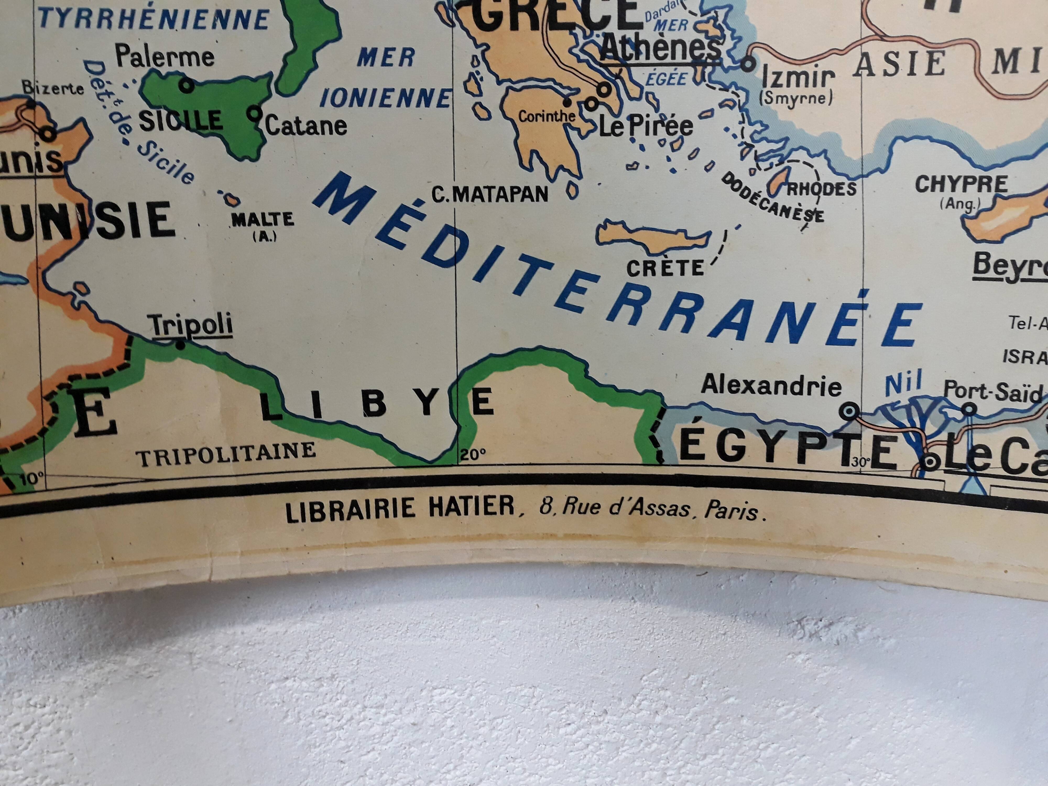 Old school vintage Europe 1960 map