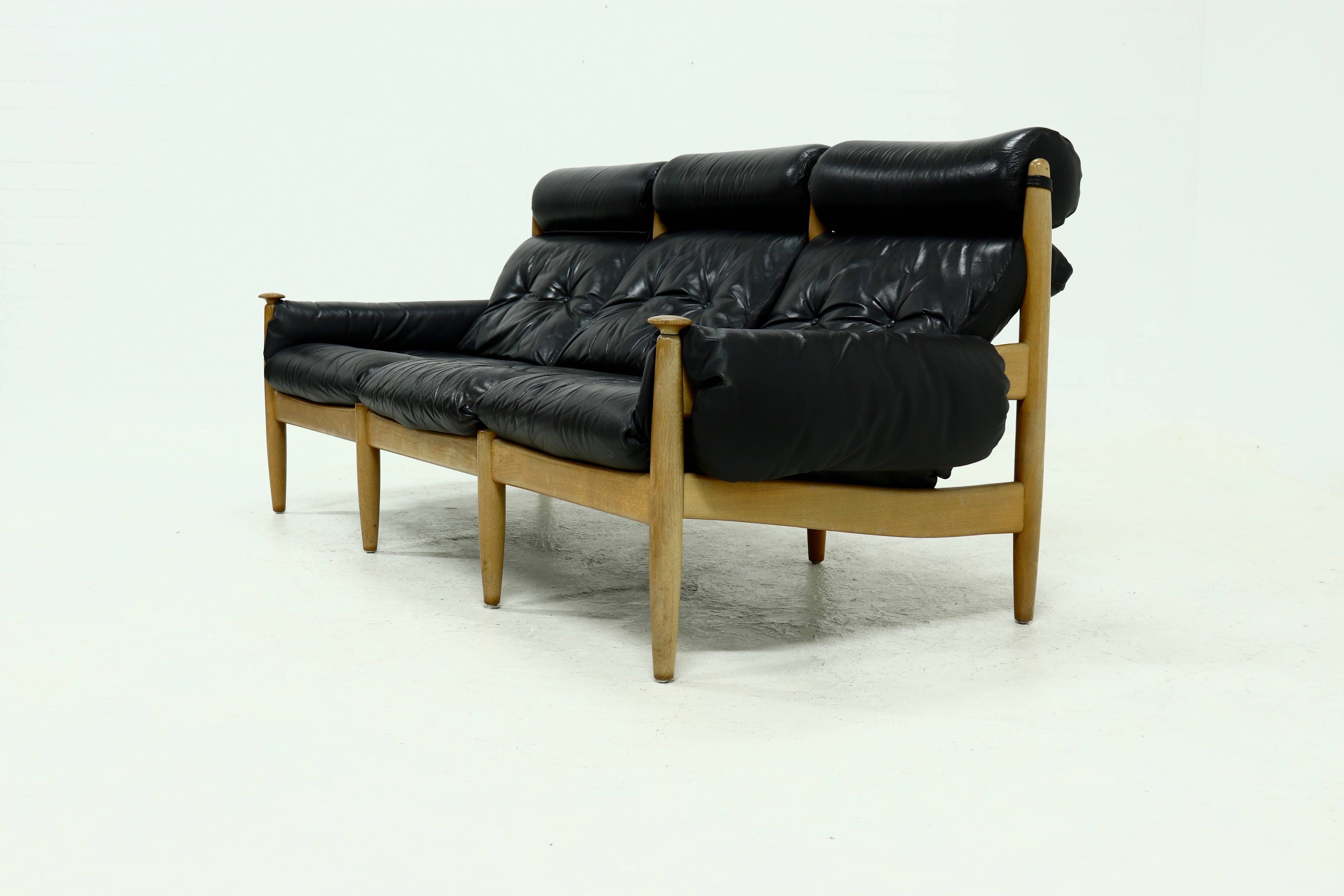 Scandinavian Three Seater Sofa by Eric Merthen for Ire Möbler 1960s
