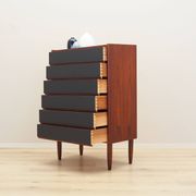Teak chest of drawers, Danish design, 1970s, production: Denmark