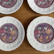 Set of 6 dessert plates Les Délices by Marie-Pierre Boitard - Faïence GIEN