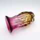 Vase Studio Glass Josef Hospodka Chribska Sommerso Feuille Argent