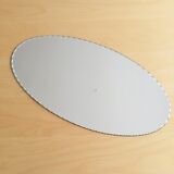 Oval beveled mirror 50x25cm