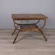 Vintage 1960s Italian design bamboo and wood side table