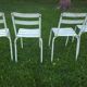 4 metal chairs, 50s