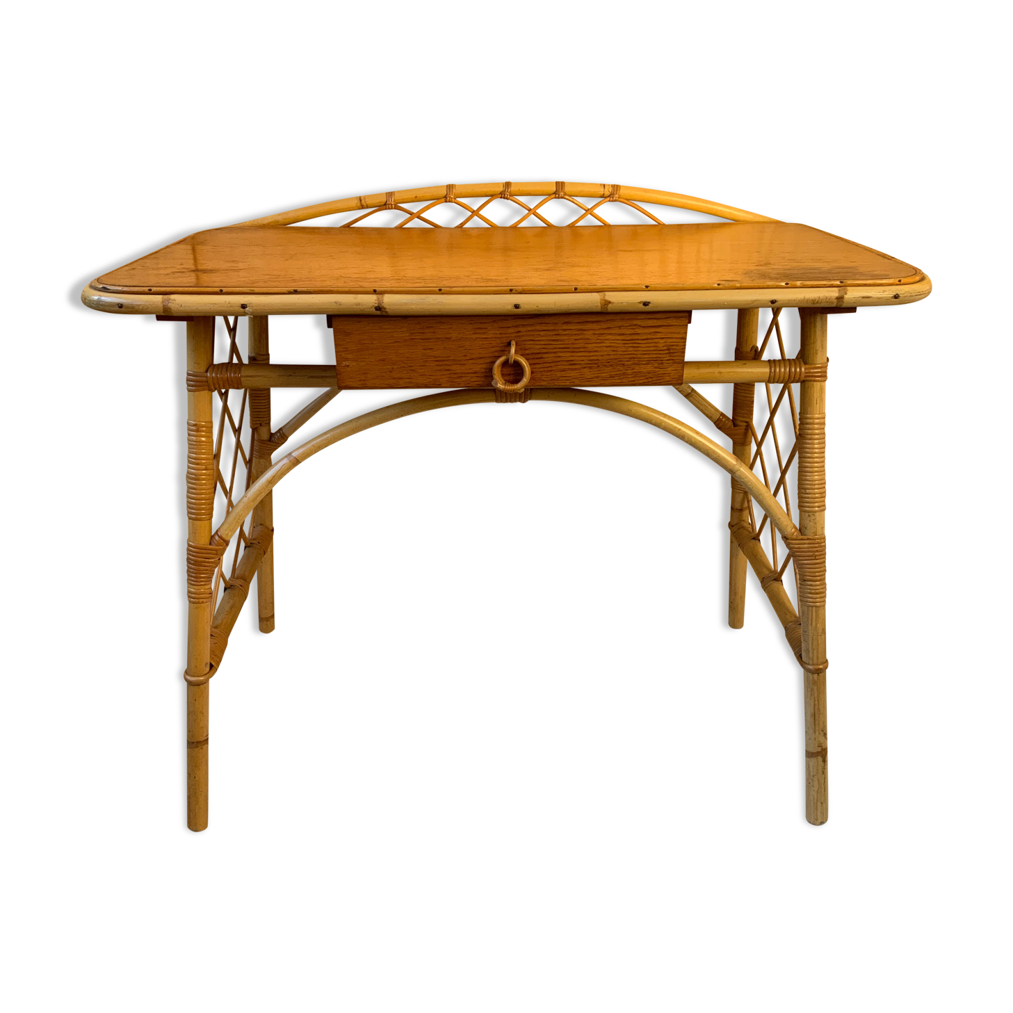 Rattan desk