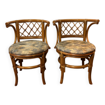Paire fauteuils bistrot vintage