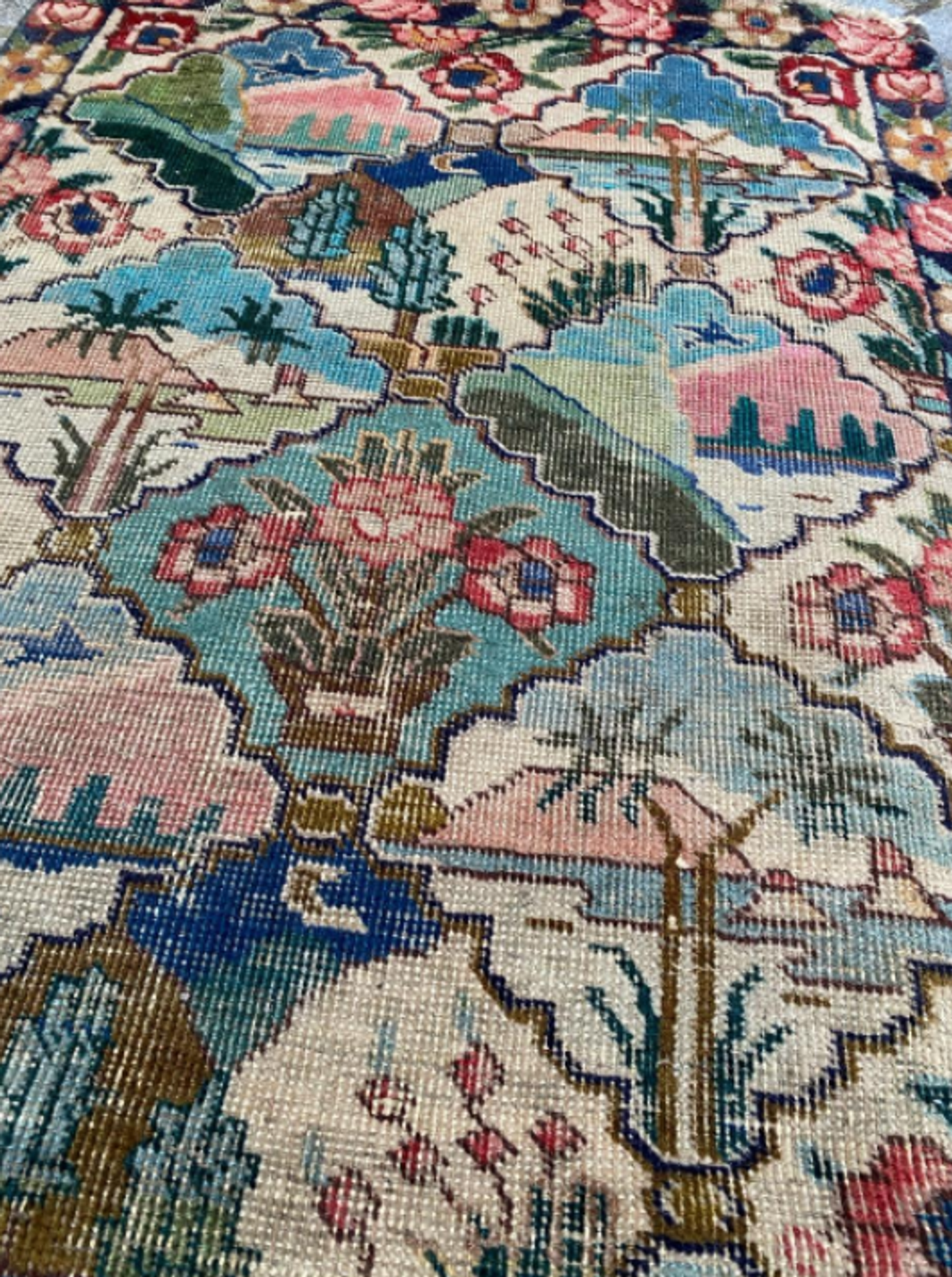 Tapis décoratif vintage Mahal 129x79cm