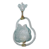 Charming Light Blu Murano Glass Chandelier by Barovier e Toso, 1950s