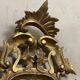 Golden wood mirror, italy early 20th century - 75x44cm
