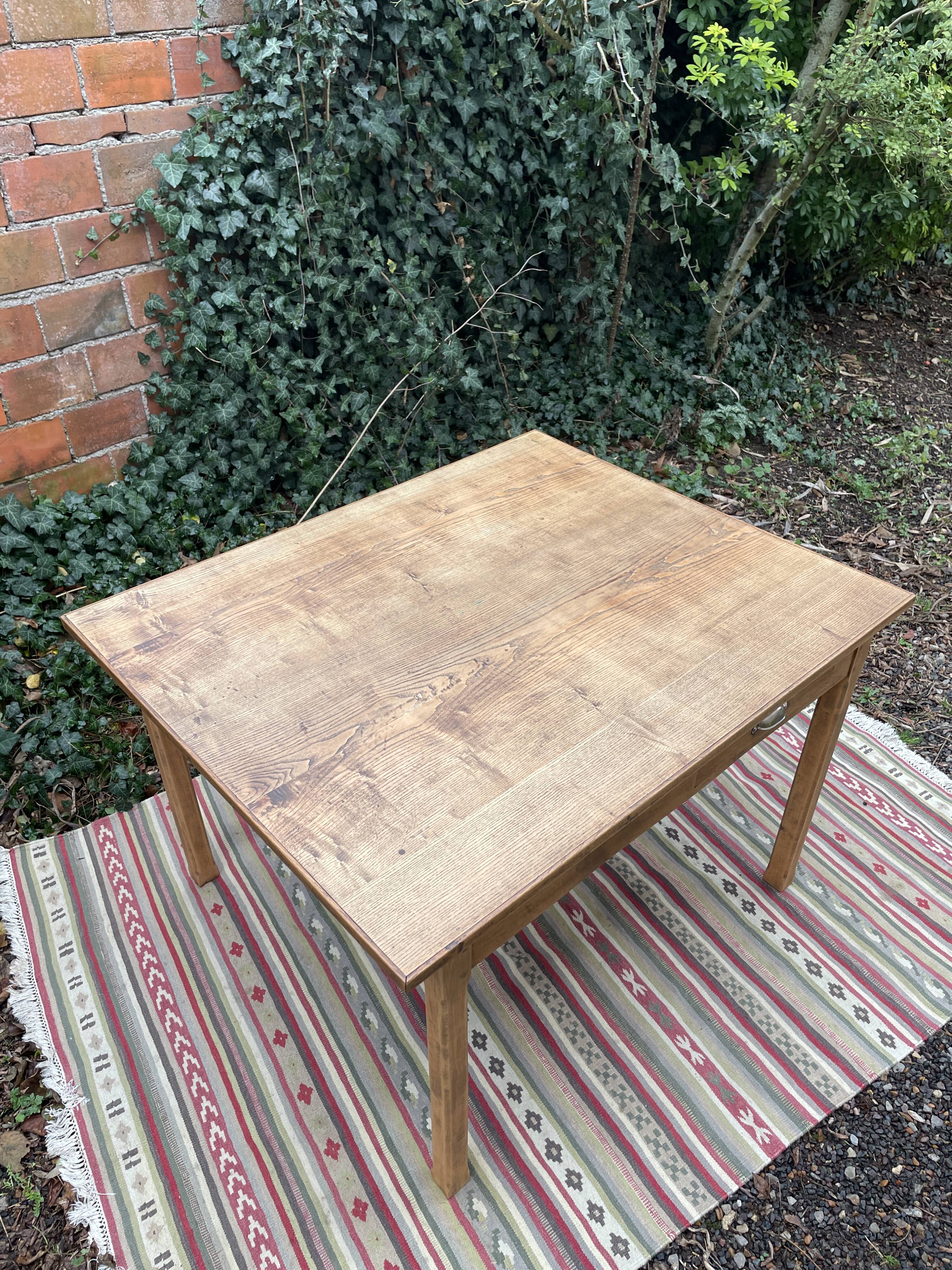 Farm Table with Drawers