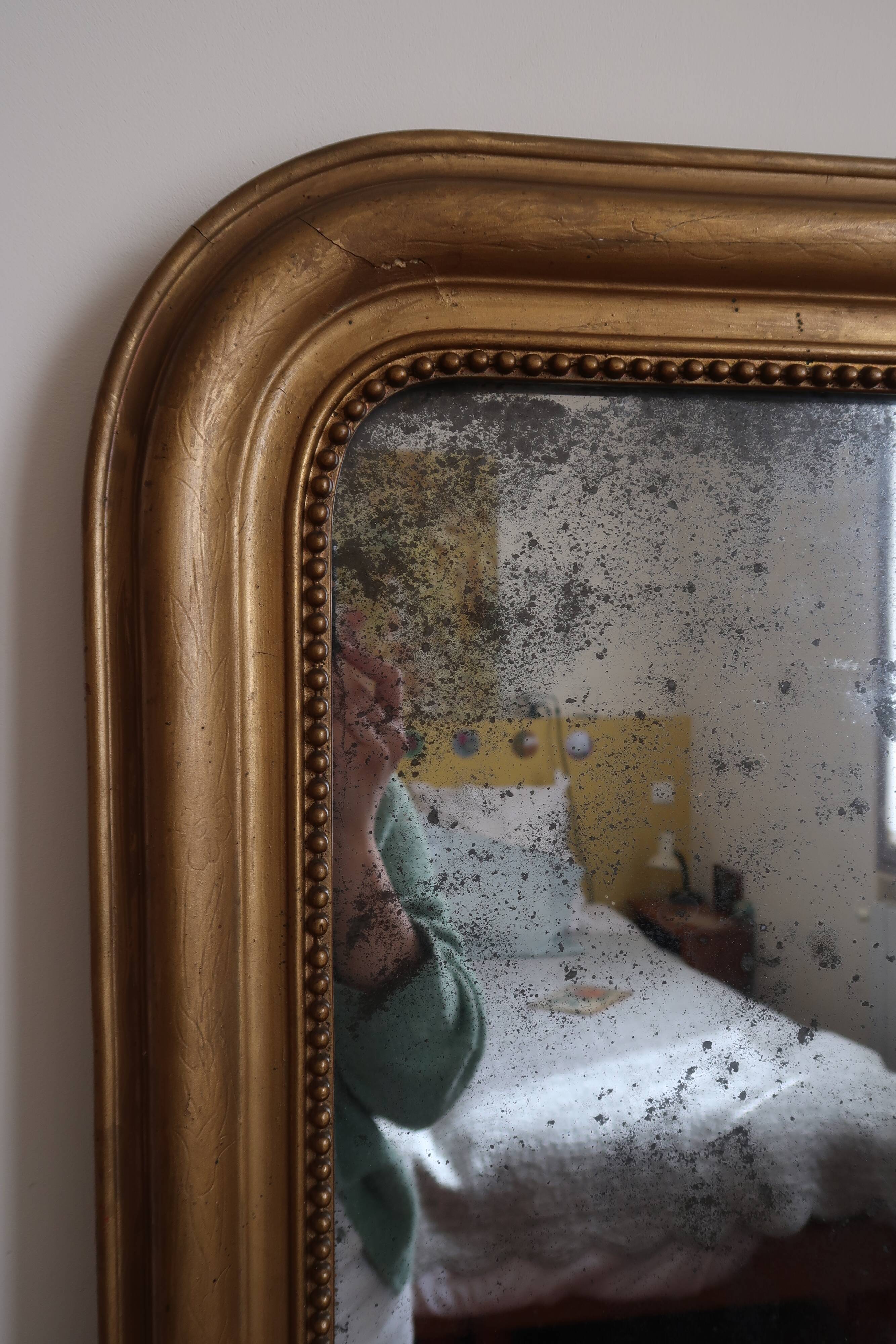 Miroir Louis Philippe vintage 82x58cm