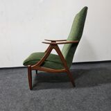 Vintage Dutch design teak armchair