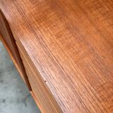 Unité murale modulaire scandinave en teck par Poul Cadovius pour Royal System, Danemark Années 1960