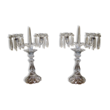 Pair of girandoles chandeliers to pendants