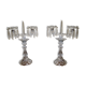 Pair of girandoles chandeliers to pendants