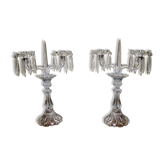 Pair of girandoles chandeliers to pendants