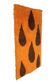 Big Danish mid-century wool tapestry / wall rug with drop motif / 1970s