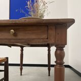 Old walnut bistro table