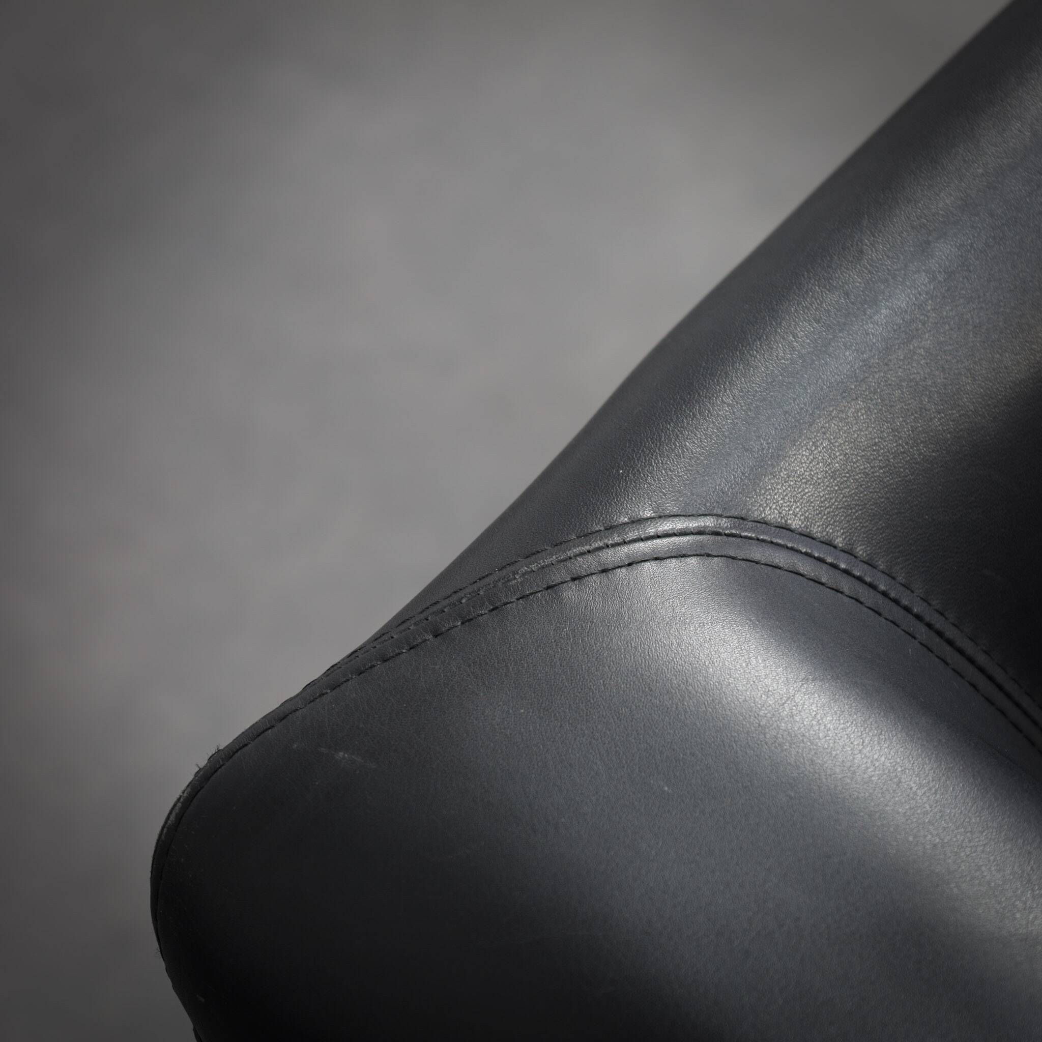 Rare leather lounge chair by Stefan Steenkist for Young International, Netherlands, 1990s