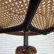1950s, swivel armchair, bent wood, furniture mesh.