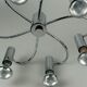 60s 70s Sputnik wall lamp or ceiling lamp by Cosack Leuchten Chrom