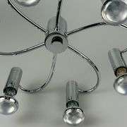 60s 70s Sputnik wall lamp or ceiling lamp by Cosack Leuchten Chrom