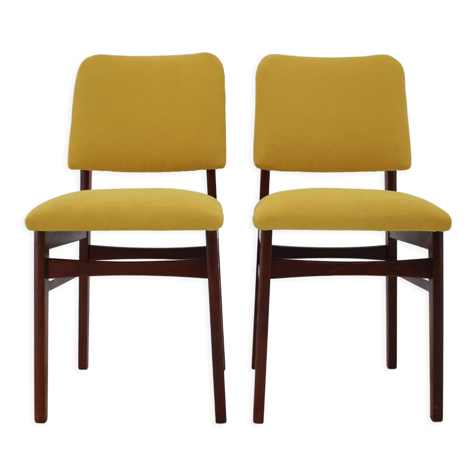 1960s Pair of Side Chairs ,Czechoslovakia