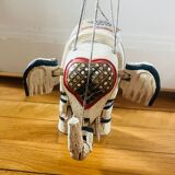 Éléphant bois ancien marionnette