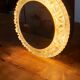 Wall lamp vintage metal glass and mirror