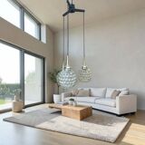 Mid Century Modern glass cascading chandelier