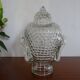 Old molded glass head - vintage blown glass - Object of curiosity