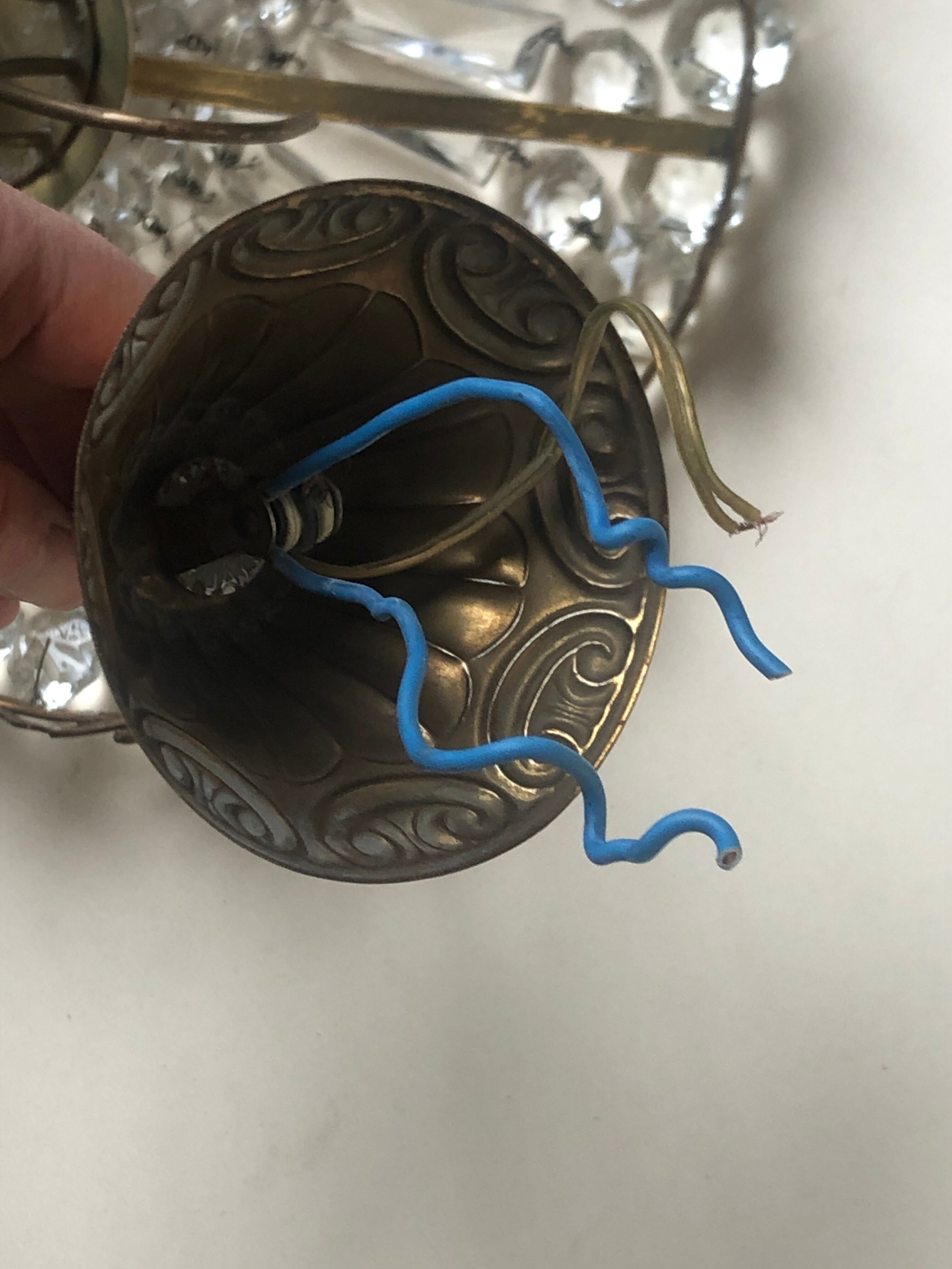 Crystal tassel chandelier