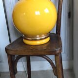 Vintage cracked ceramic lamp foot
