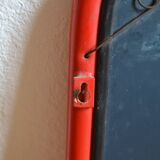 80s red post-modernist mirror dim: 60 x 60 cm