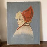 Portrait of lady in traditional costume