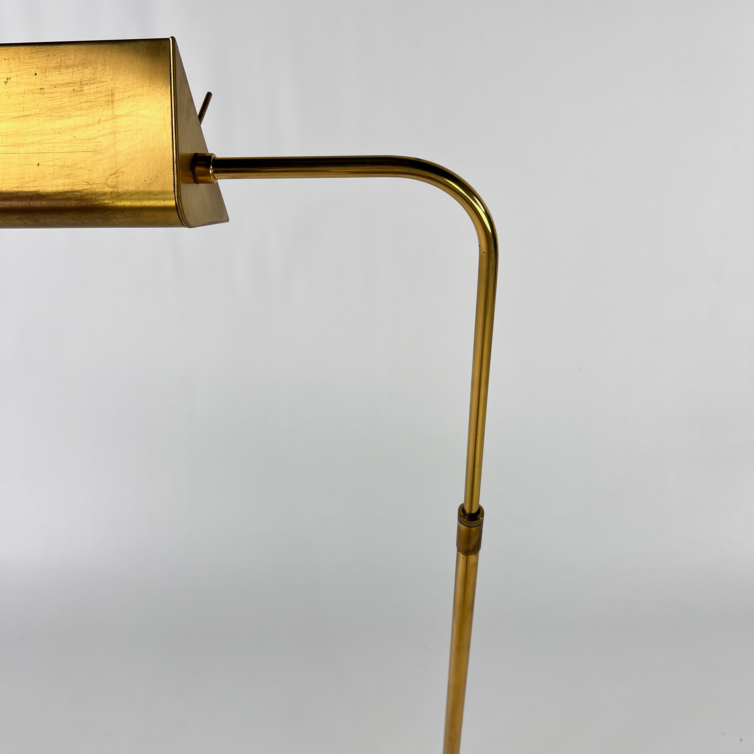 Mid Century Brass and Steel Classical Floorlamp, 1960s