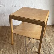 Swedish modern birch side table, late 20th century