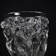 Unsigned Lalique Bacchantes vase in clear crystal, mid-20th century