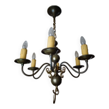 Lustre laiton forme bougie