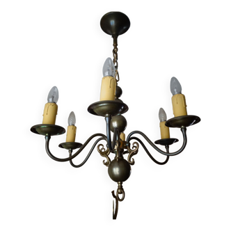 Brass chandelier candle shape
